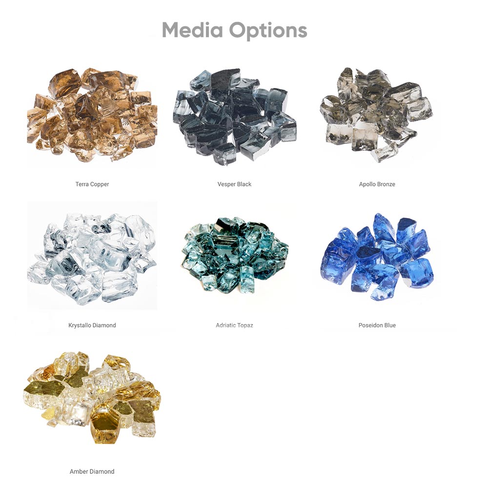 Grand Canyon Vent-Free Bedrock Contemporary Linear Electronic Ignition Drop-In Gas Burner Kit (BEDROCK-VF)