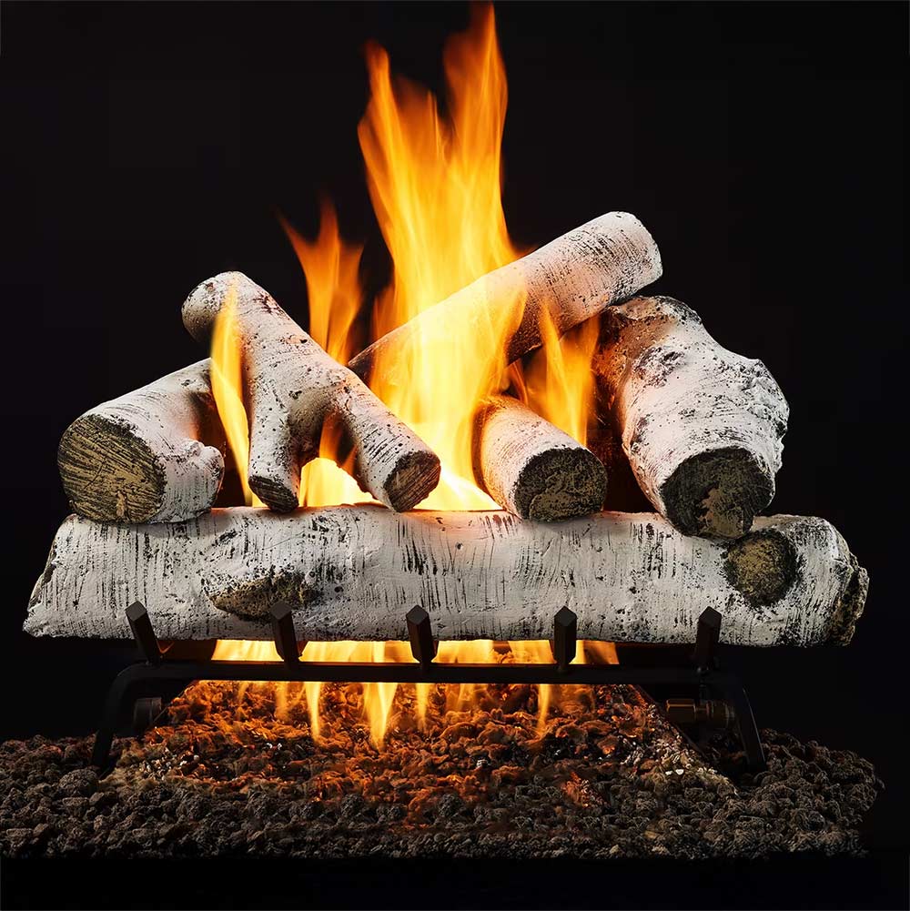 Majestic Woodland Birch Double Tube Vented Indoor Gas Log