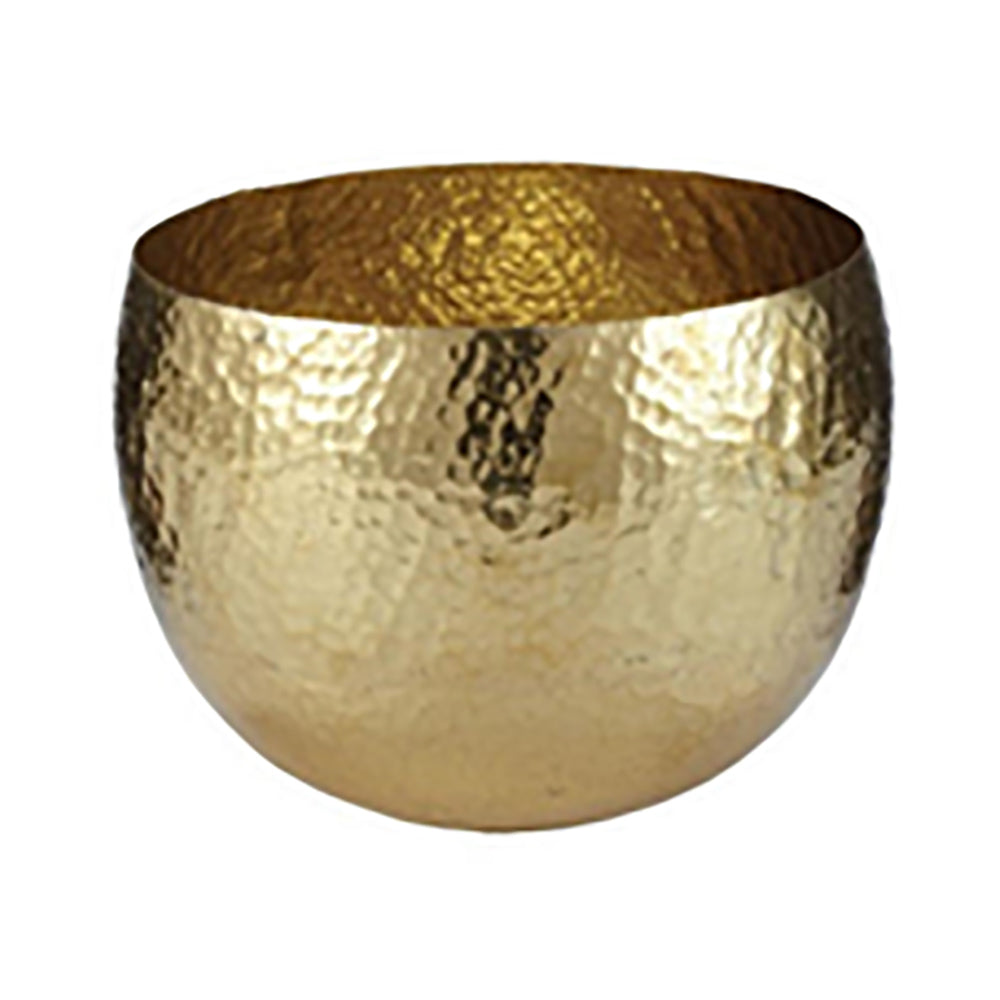 Dagan Hammered Brass Log Bucket, 18-Inches