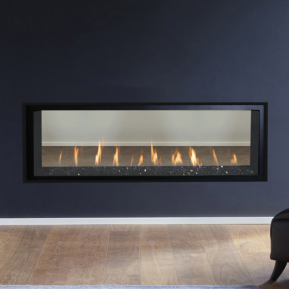 Superior 48-Inch Electronic Ignition See-Through Direct Vent Linear Gas Fireplace