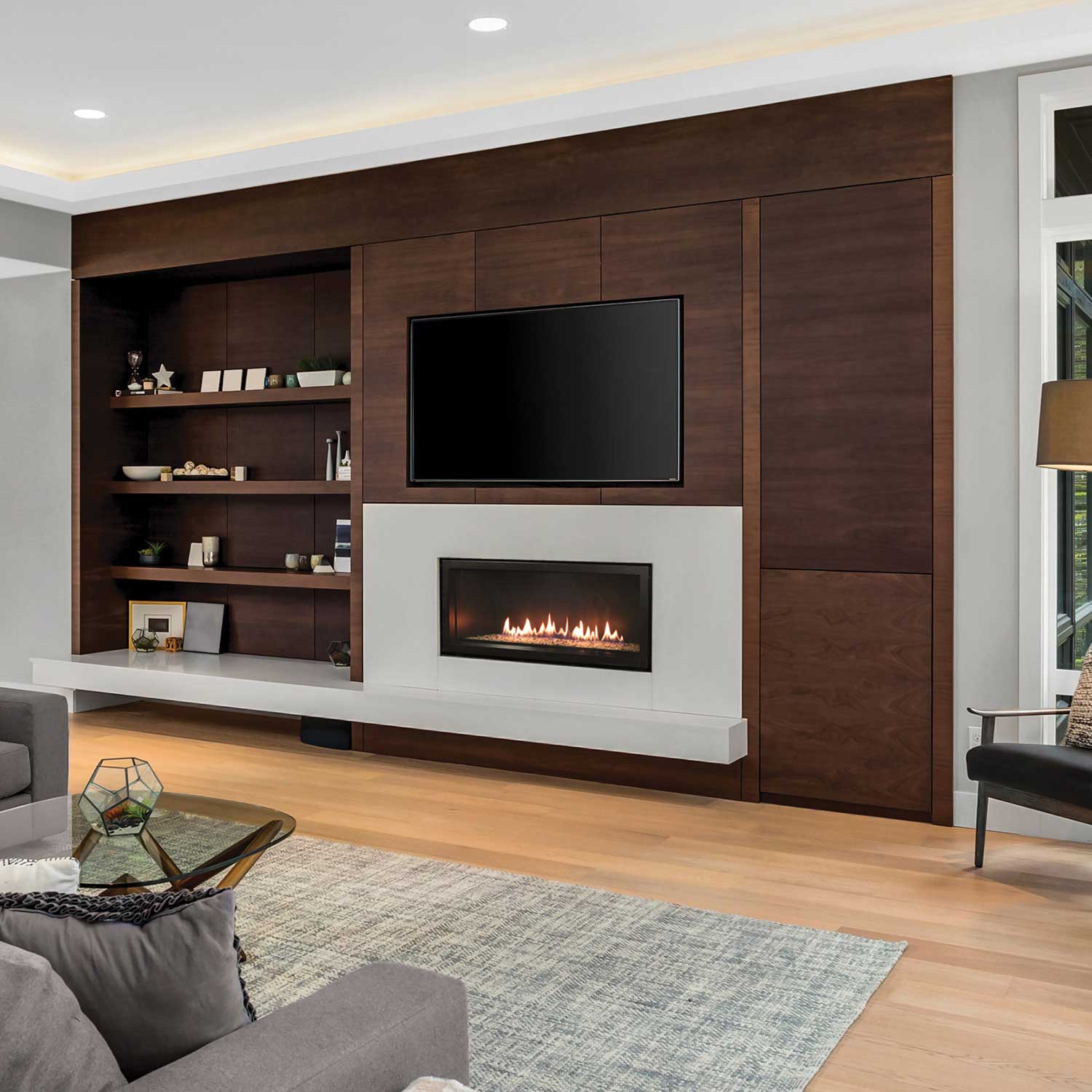 White Mountain Hearth DVLL48 Boulevard Direct Vent Linear Fireplace, 48-Inches