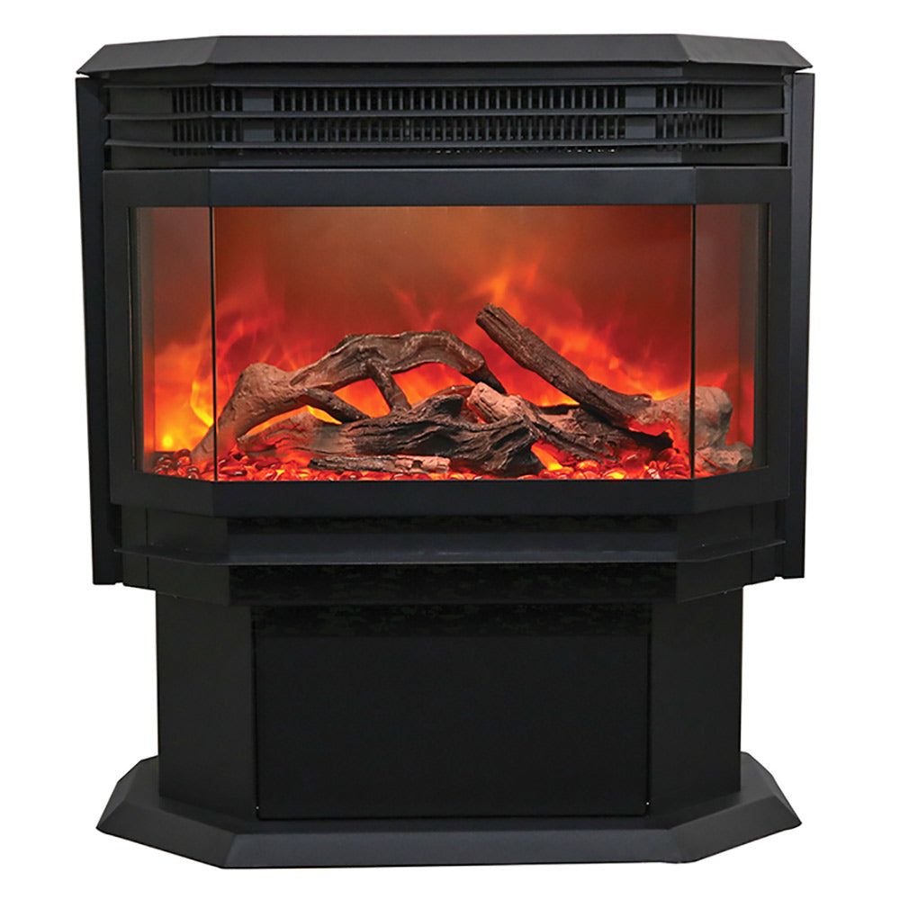 Sierra Flame by Amantii Freestand Series 26-Inch Electric Fireplace with Logs