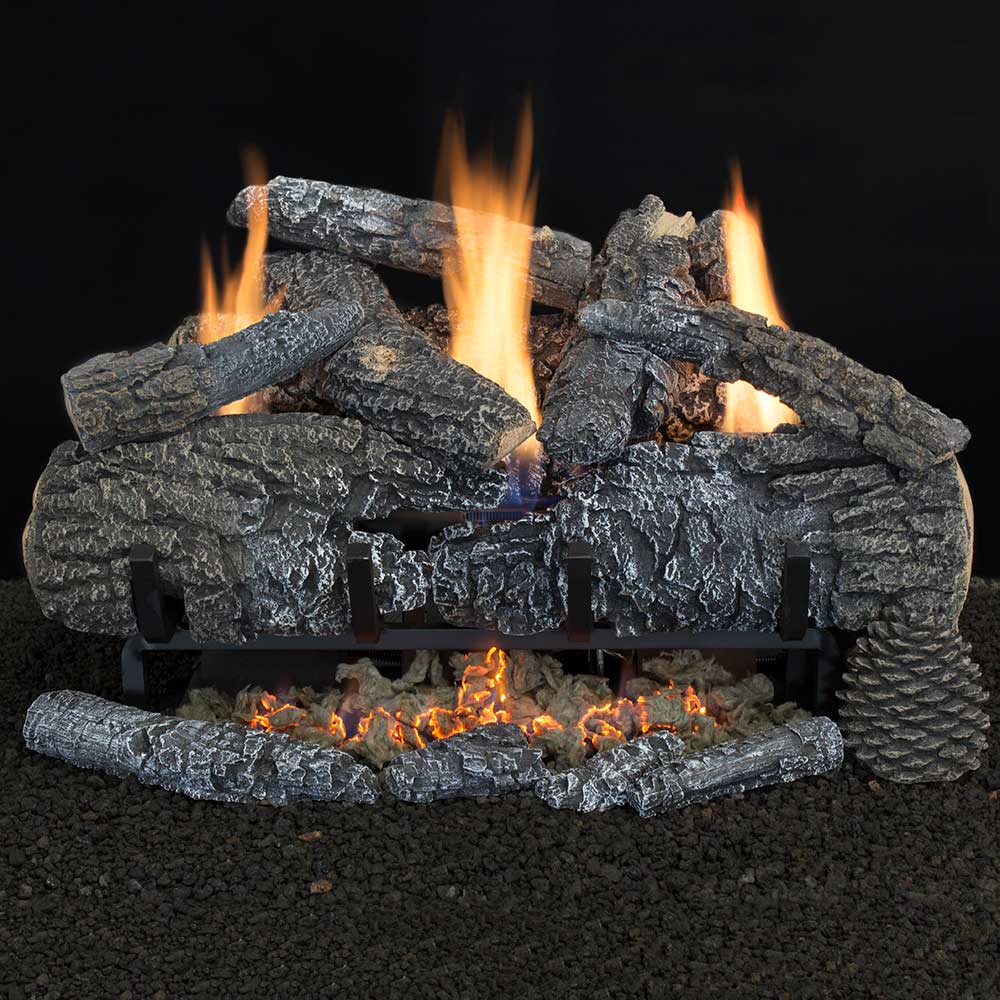 Hargrove ANSI Certified Yukon Char Vent-Free Gas Log Set (HGETYC