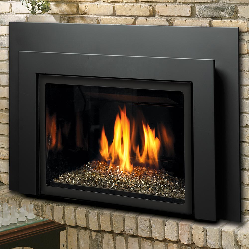 Kingsman IDV26 26-Inch Clean View Direct Vent Gas Fireplace Insert with Media
