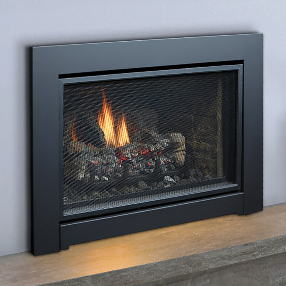 Kingsman IDV34 34-Inch Clean View Direct Vent Gas Fireplace Insert with Media