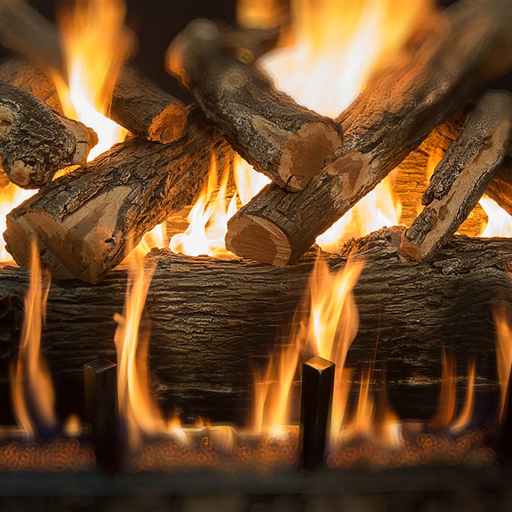 Grand Canyon Arizona Weathered Oak Double Sided Jumbo Vented Gas Log Set