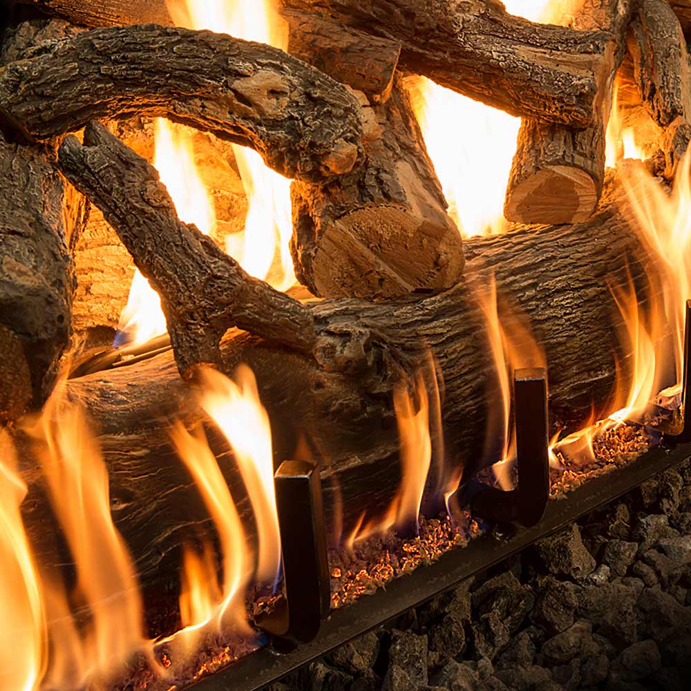 Grand Canyon Arizona Weathered Oak Double Sided Jumbo Vented Gas Log Set