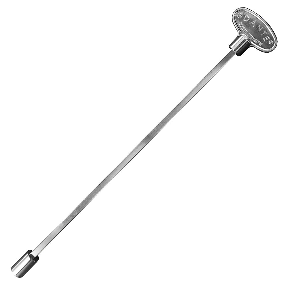 Firegear Polished Chrome Gas Valve Key for 1/4 and 5/16-inch Sockets, 12-inch