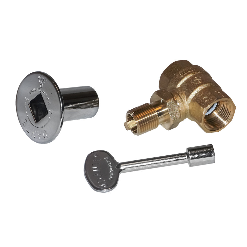 Warming Trends Straight Gas Fire Pit Shut Off Valve Kit, 3/4-Inch