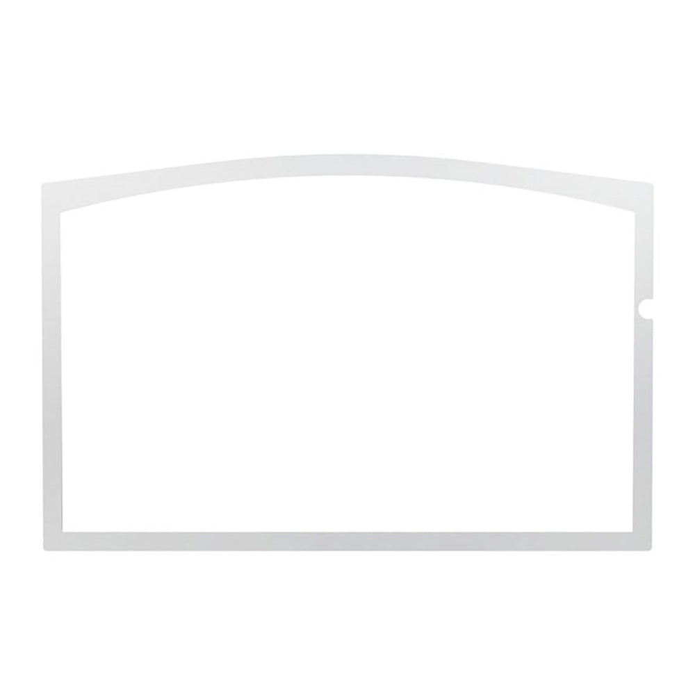 Osburn Brushed Nickel Door Overlay for Osburn Stratford II Wood Fireplace