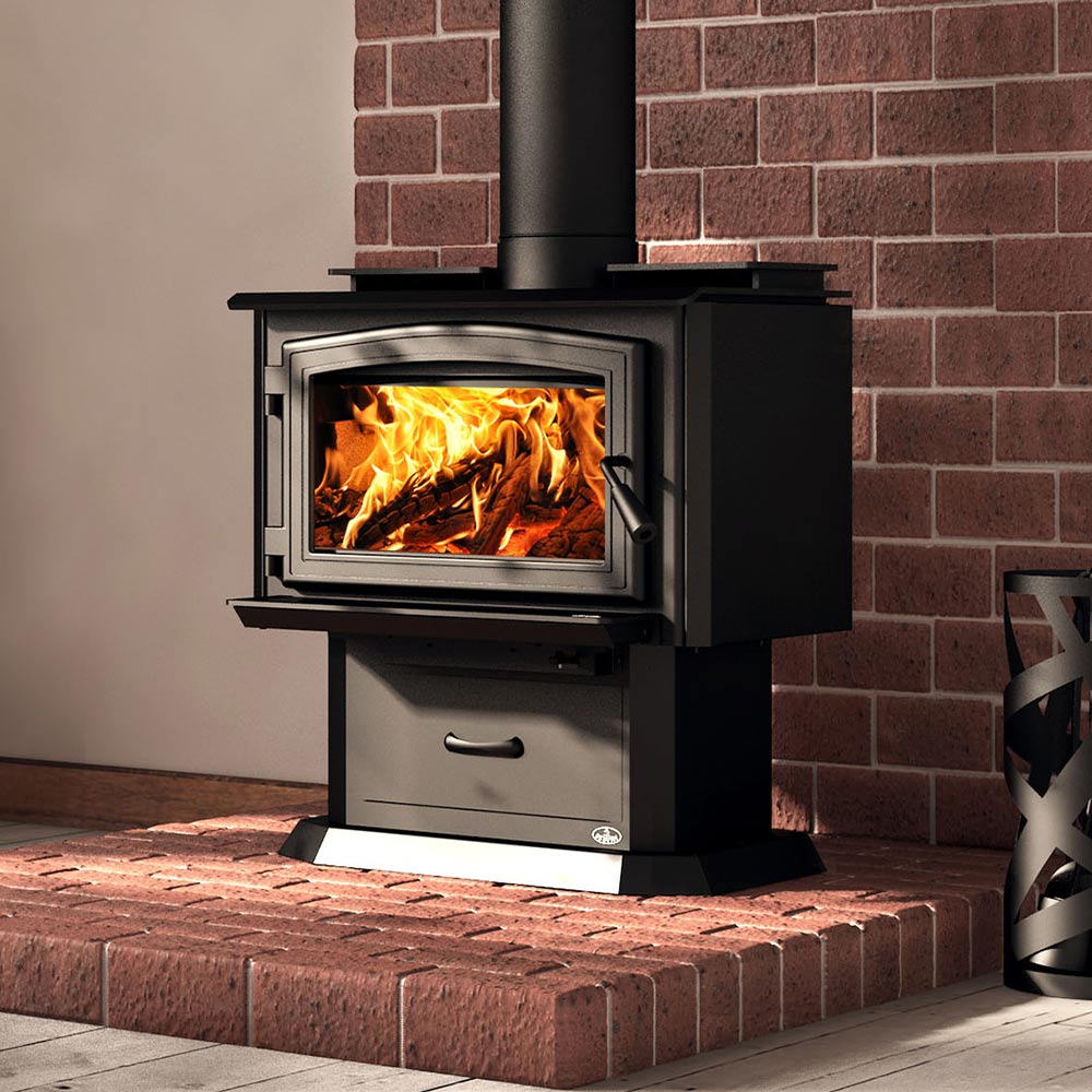 Osburn 1700 Wood Stove with Door and Base