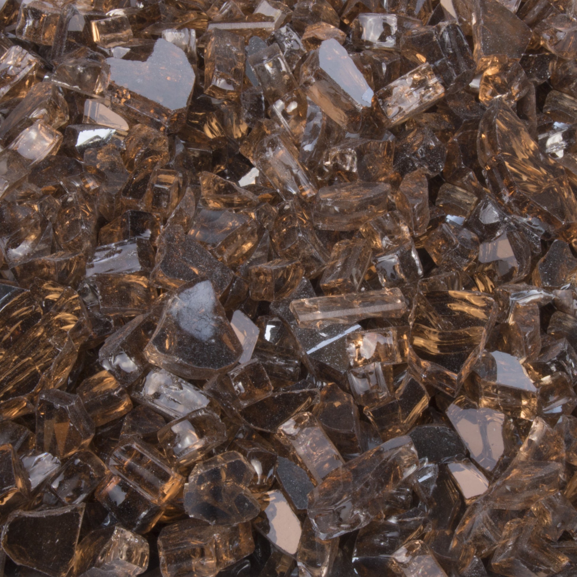 The Outdoor Plus 1/4" Copper Reflective Fire Glass, 25-Pounds