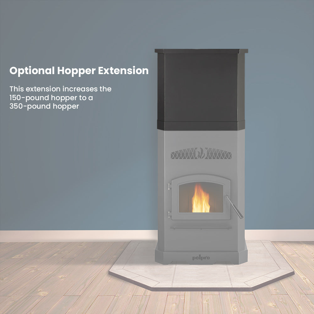 PelPro EPA Certified Pellet Stove with 150 lb. Hopper (PP150)