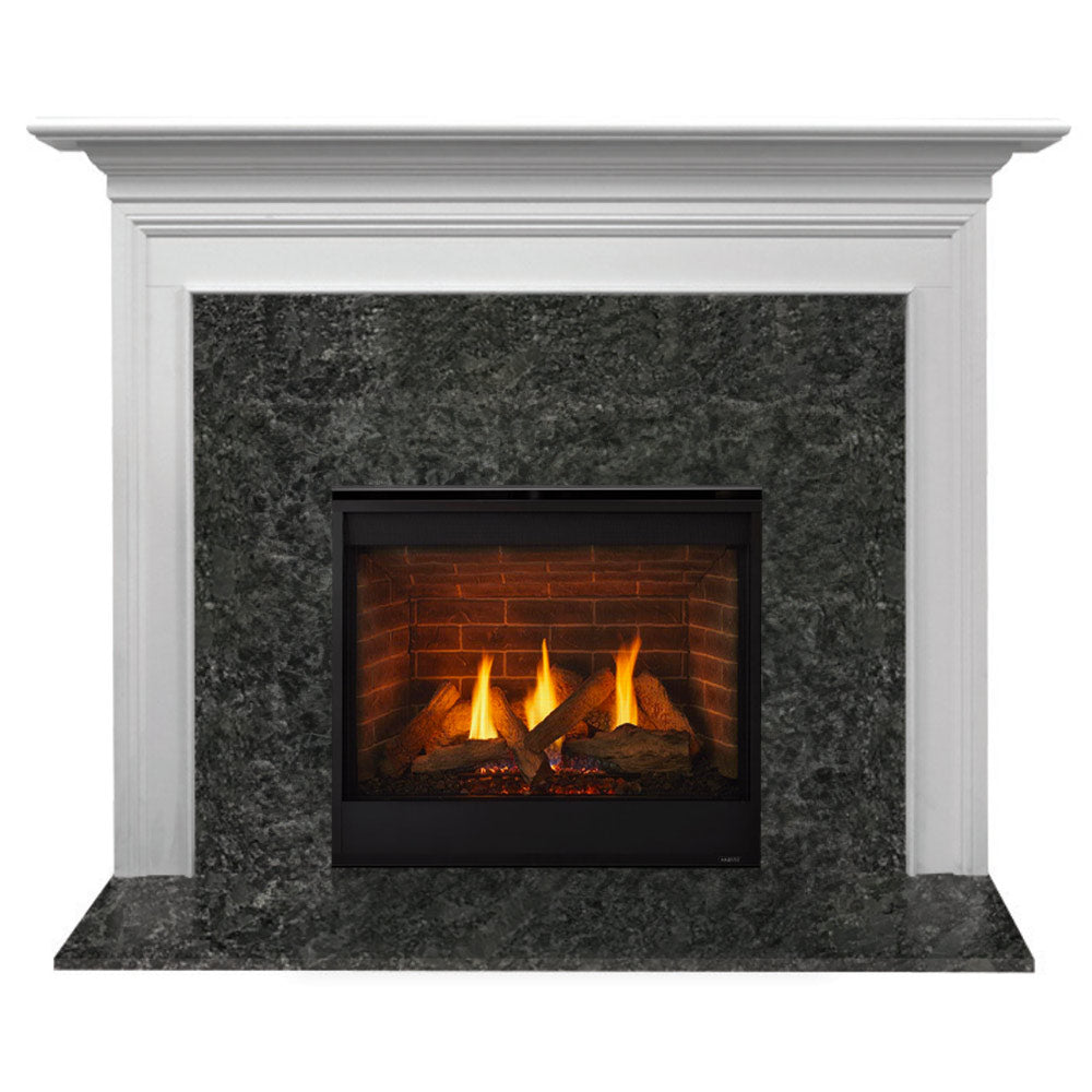 Majestic Quartz 36-Inch Direct Vent Gas Fireplace with Richland