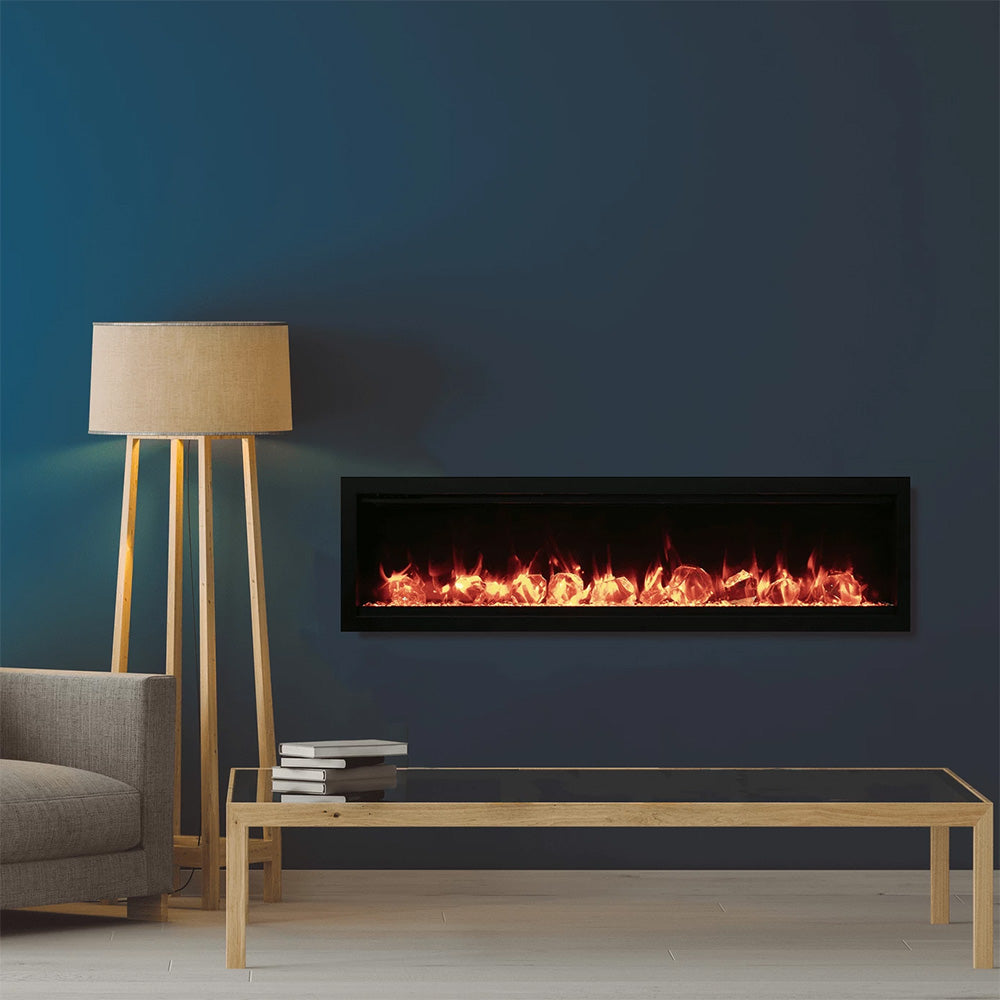 Amantii Symmetry Indoor/Outdoor Built-In Smart Electric Fireplace