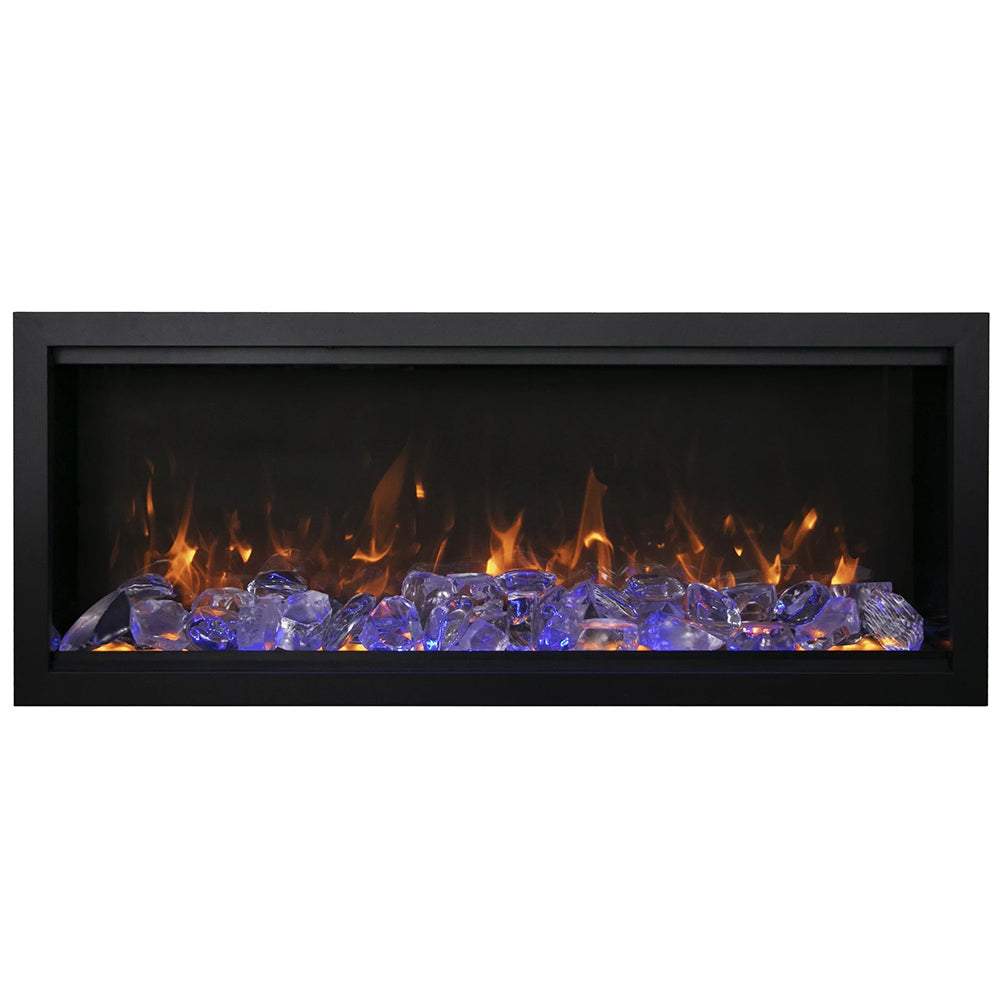 Amantii Symmetry Indoor/Outdoor Built-In Smart Electric Fireplace