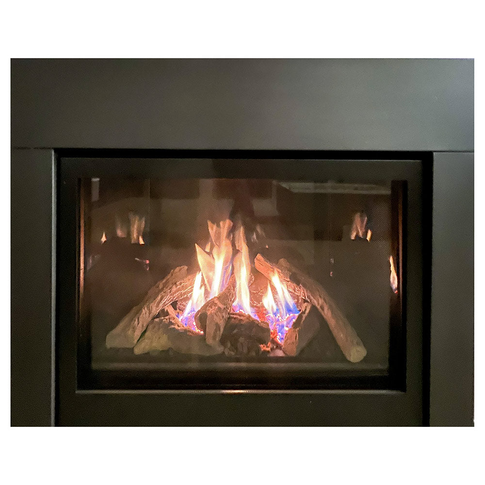 Sierra Flame THOMPSON-36-DELUXE 36-Inch Thompson Deluxe Direct Vent Built-In Gas Fireplace with Log Set
