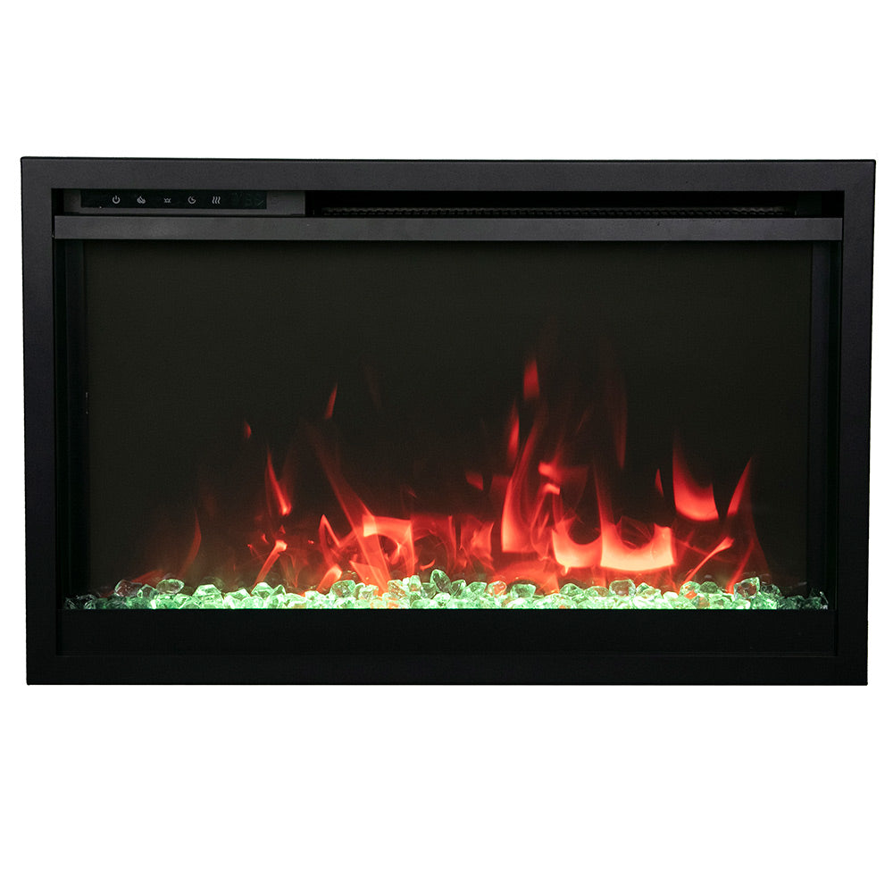 Amantii Traditional Extra Slim Built-In Smart Smart Electric Fireplace