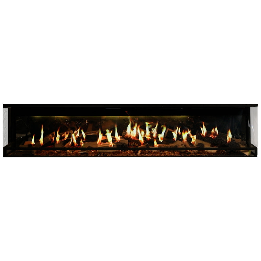 Ortal Holographic 74-Inch Linear Electric Fireplace