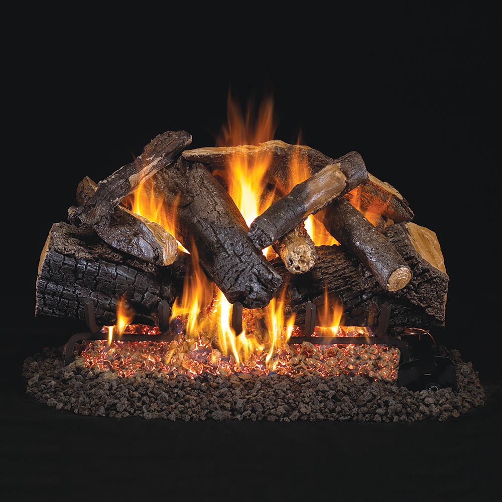 Real Fyre CHMJ Charred Majestic Oak Vented Gas Log Set, Stainless Real Fyre CHMJ Charred Majestic Oak Vented Gas Log Set, Stainless