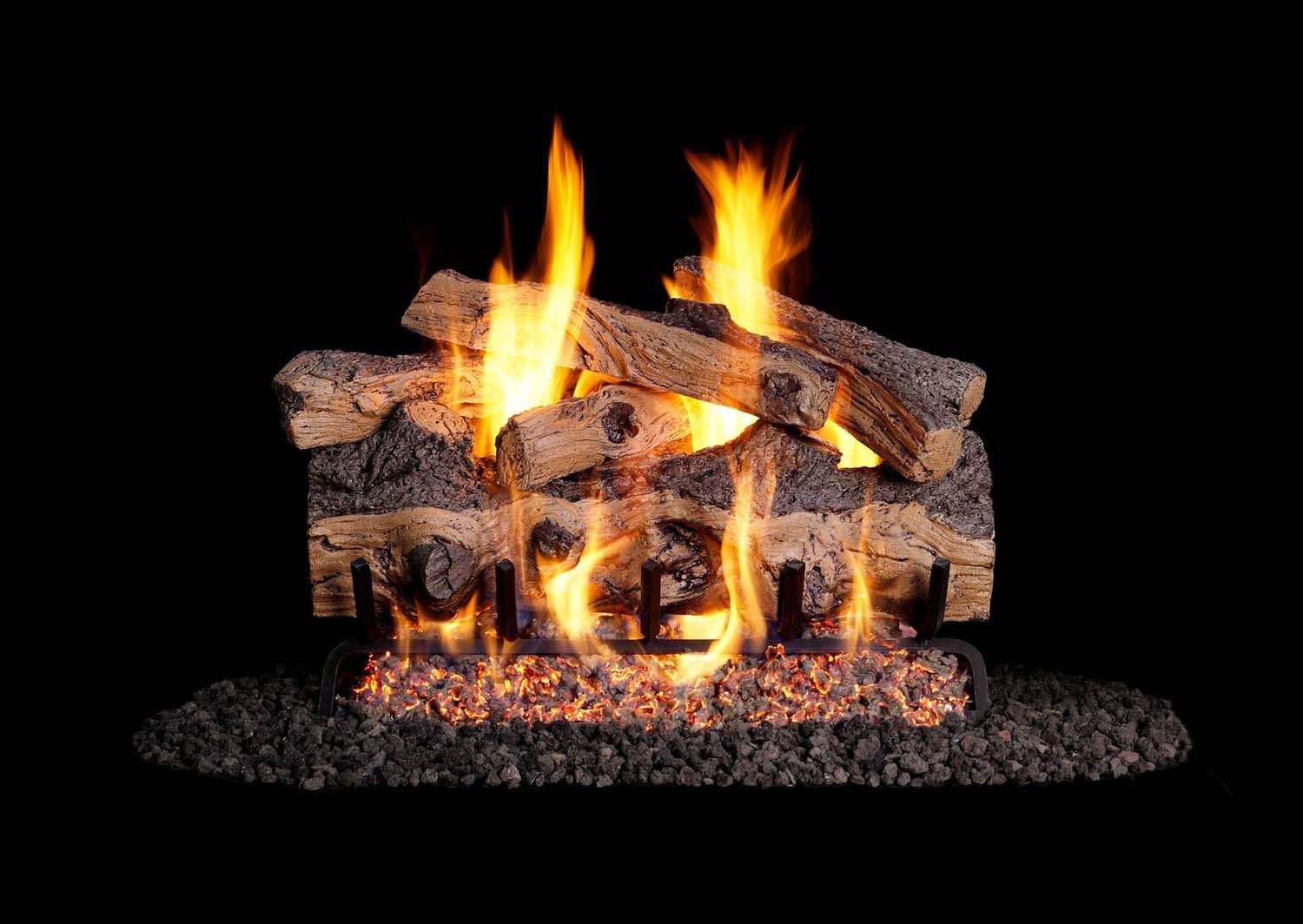 Real Fyre GSO Gnarled Split Oak Vented Gas Log Set
