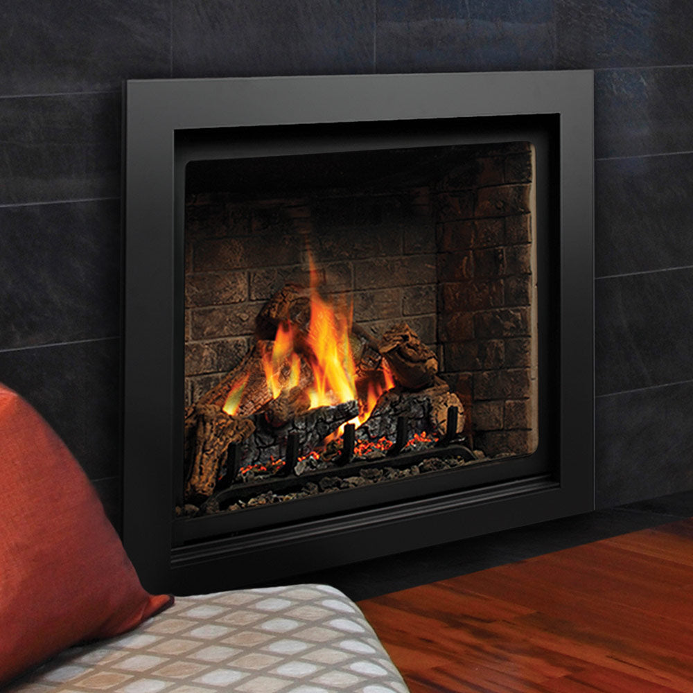 Kingsman ZCV42H 42-Inch High Capacity Zero Clearance Clean View Direct Vent Gas Fireplace with Media