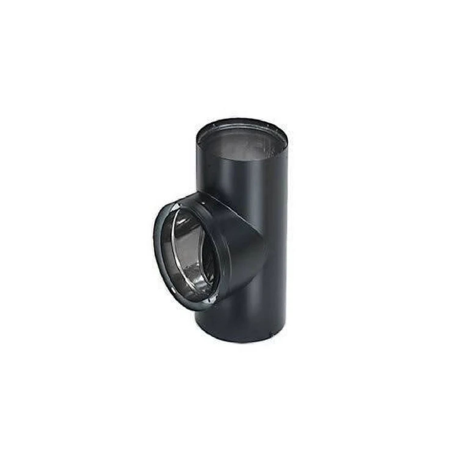 DuraVent DVL-T DVL Double-Wall Black Tee with Clean-Out Cap