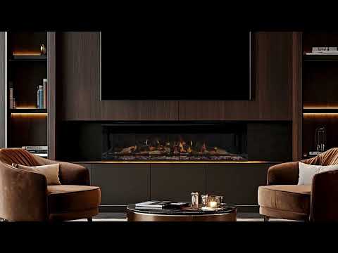 Ortal Holographic 74-Inch Linear Electric Fireplace