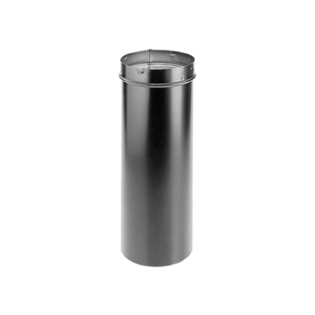10-inch slip connector pipe, dark metal with flared top rim