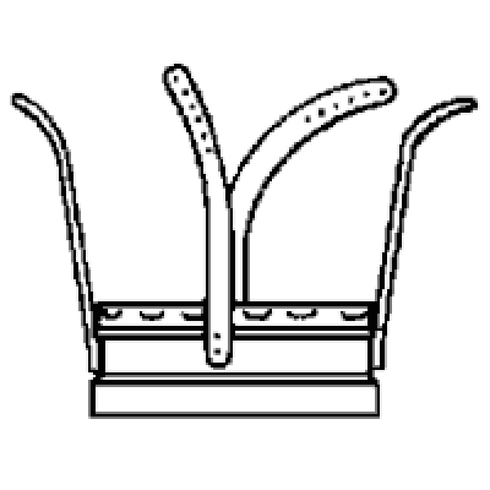 Chimney support bracket with base and central strap for wood-burning flue pipe