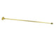 Valve key with brass finish and offset blade, 24-inch reach