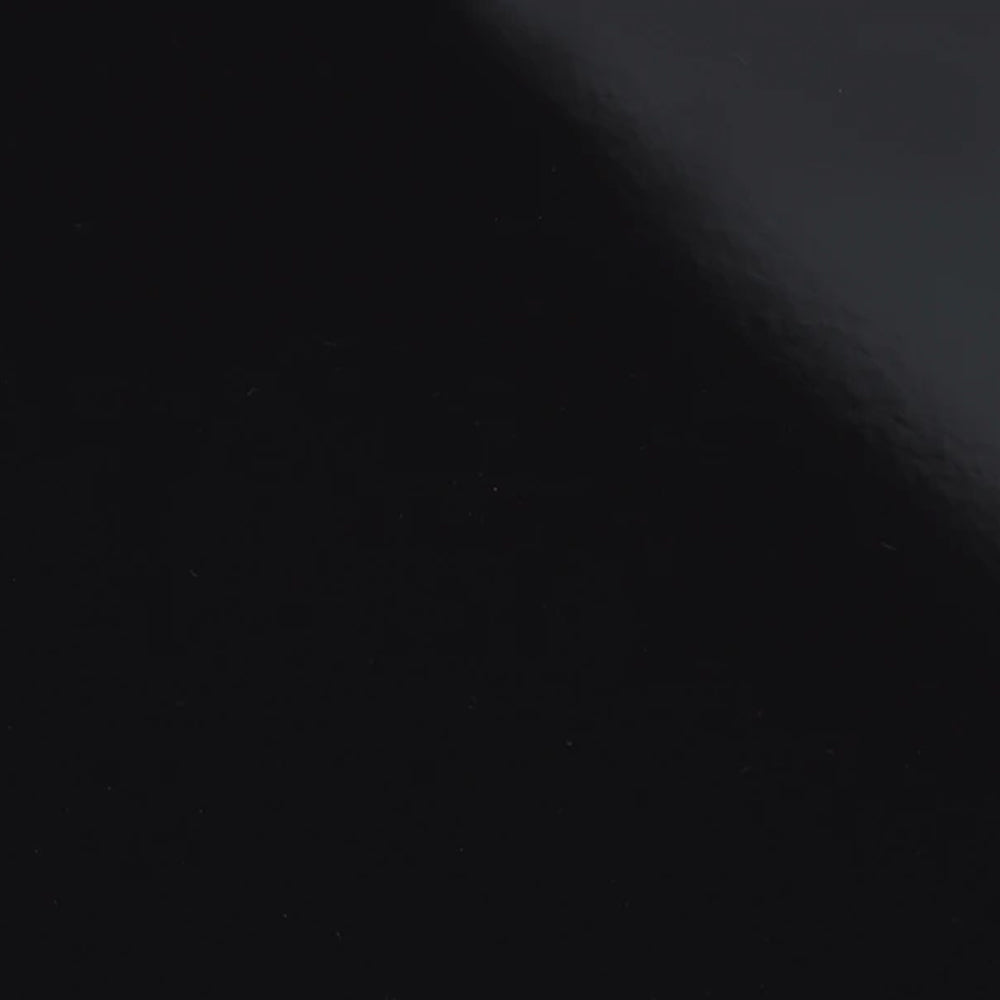 Black reflective porcelain liner panel