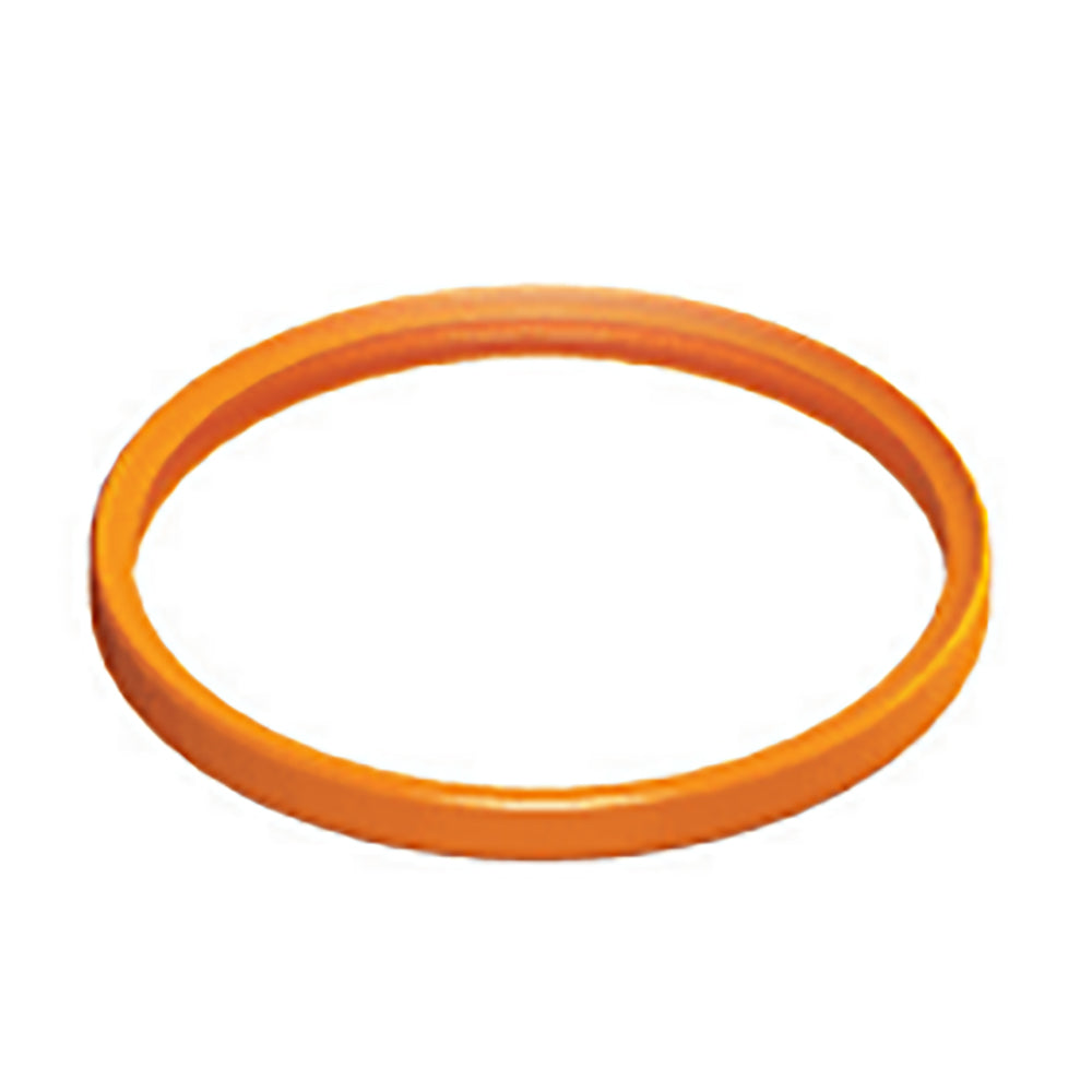Orange gasket ring for pellet vent clean-out tee caps