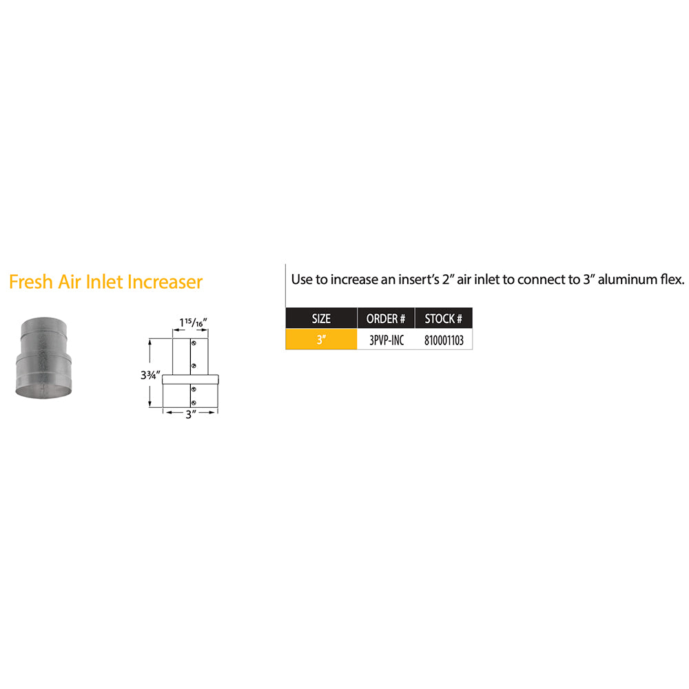 Metal duct inlet increaser fitting, gray cylindrical connector with flanged ends