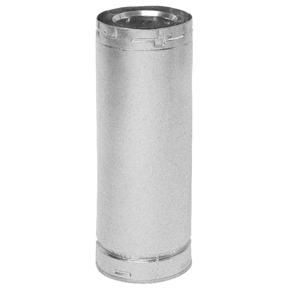 Rigid straight metal pipe with flanged ends, cylindrical duct