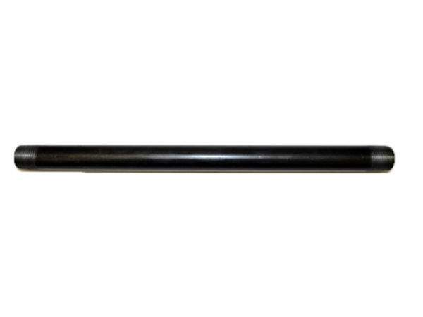 HPC Fire black iron pipe nipple, 30-inch length, 1/2-in MPT threads