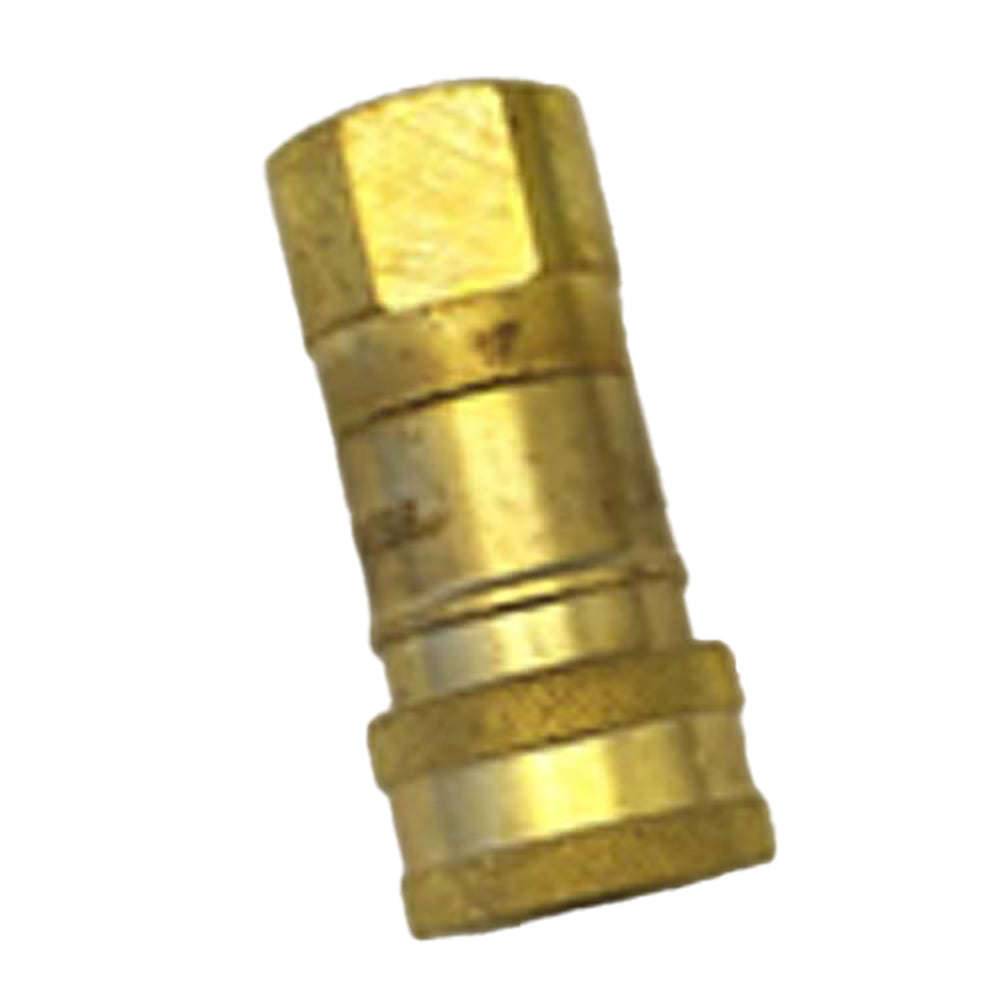 Brass fire hose assembly fitting with threaded ends