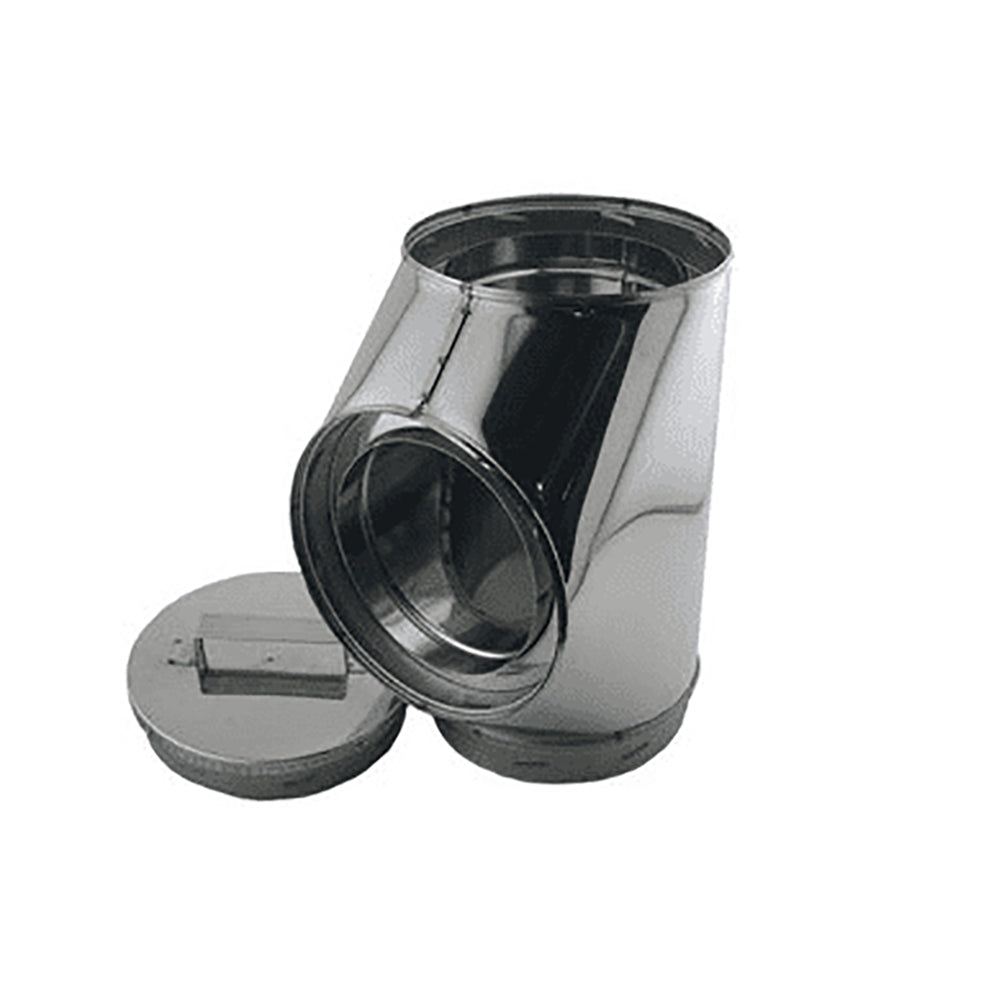 DuraTech 5-inch stainless steel vent tee with cap