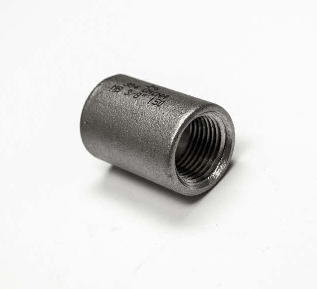 HPC 3/8-inch stainless steel fire coupler with female threaded inlet