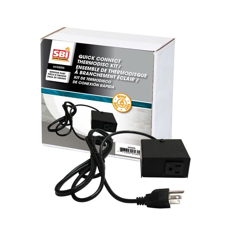 Quick connect thermodisc kit with black temperature sensor and electrical wiring harness