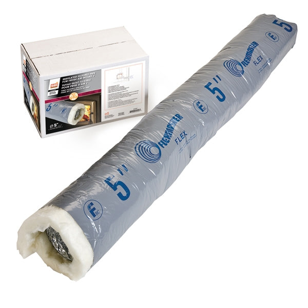 Osburn Flexible Insulated Fresh Air Intake Pipe for Osburn Wood Fireplaces, 4-Inch Diameter, 10-Foot Length