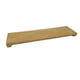 Fireplace vent cap with textured light tan finish, flat rectangular top and side supports