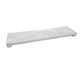 Fireplace vent cap with textured light gray/white finish, flat rectangular top and end caps