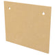 Fireplace protector plate with textured beige finish and two round mounting holes