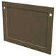 Fireplace protector plate, textured cafe blanco finish with mounting holes and inner frame