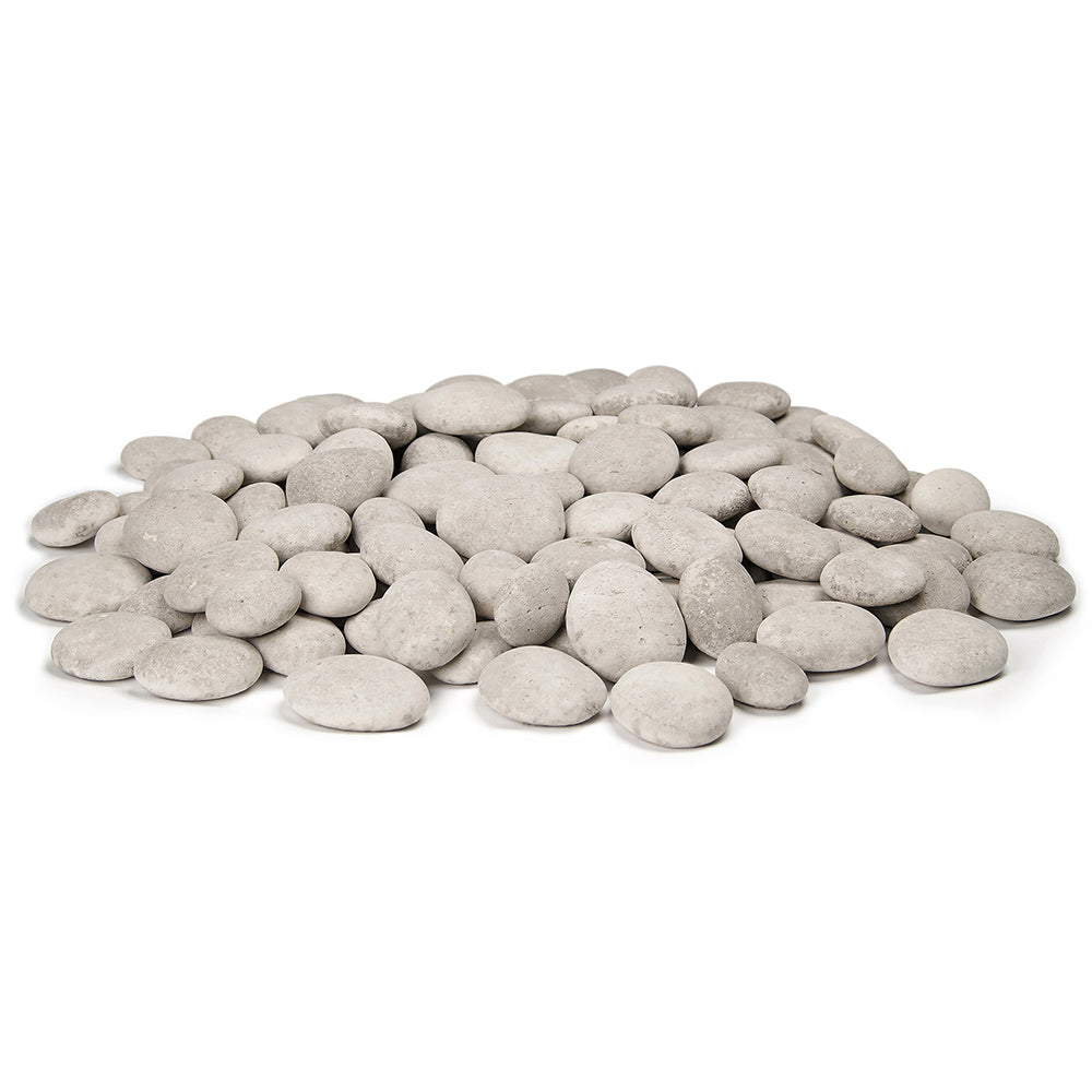 American Fyre Designs creekstone rock set, cloud gray oval stones