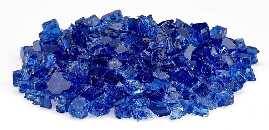 American Fire Glass 1/2-Inch Classic Fire Glass, 10 lbs, Cobalt Blue
