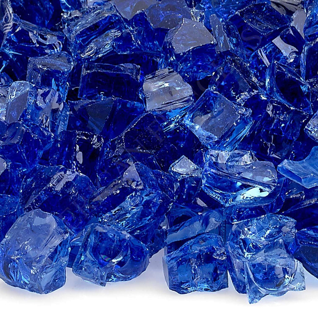 American Fire Glass 1/2-Inch Classic Fire Glass, 10 lbs, Cobalt Blue