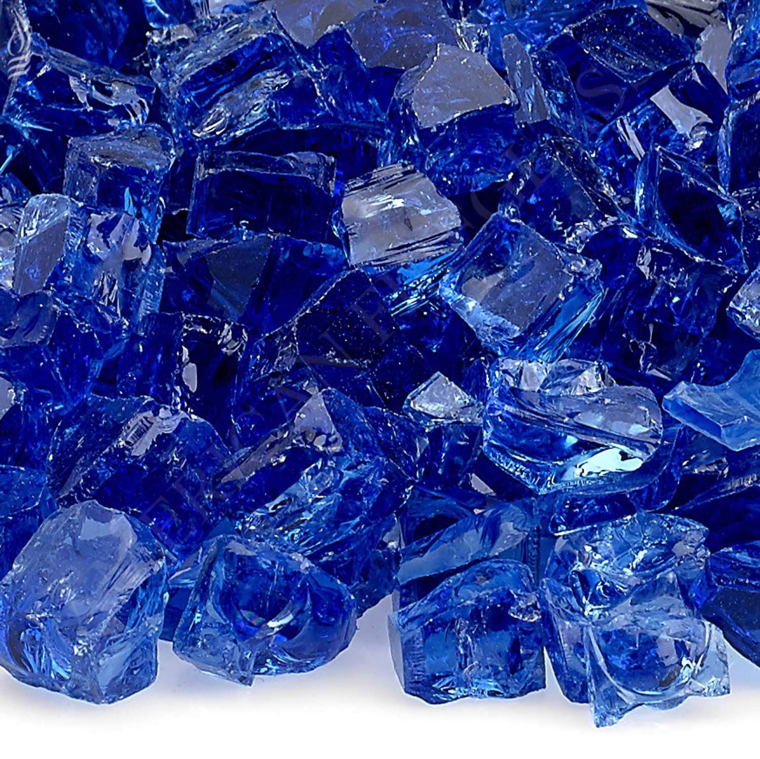 American Fire Glass 1/2-Inch Classic Fire Glass, 10 lbs, Cobalt Blue
