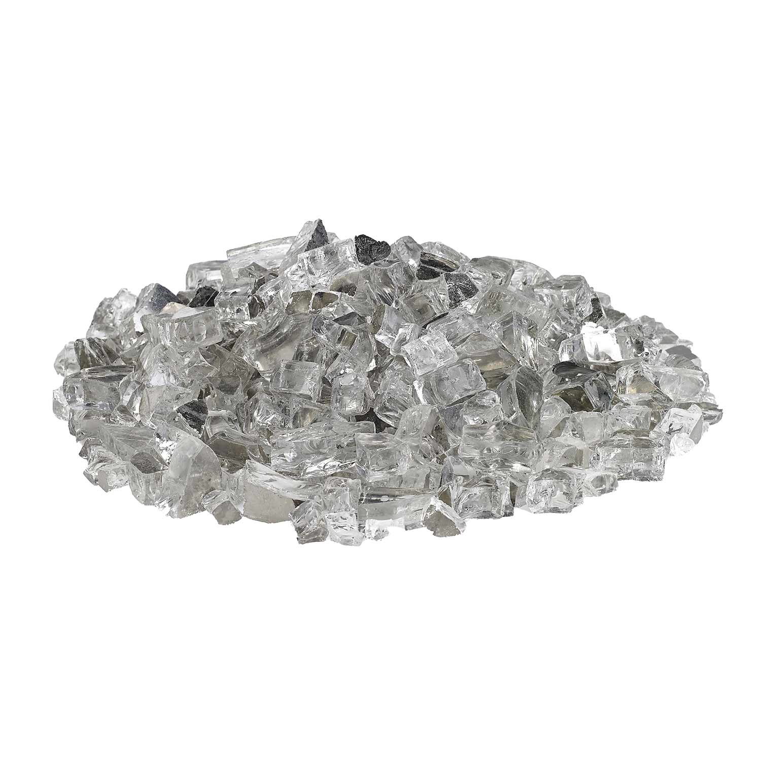 American Fire Glass 1/2-Inch Premium Fire Glass, 10-Pounds, Starfire Reflective